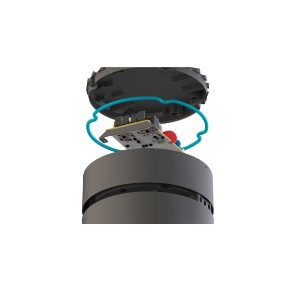 Дополнительное уплотнительное кольцо пол крышкой обеспечивает герметичность корпуса IP65