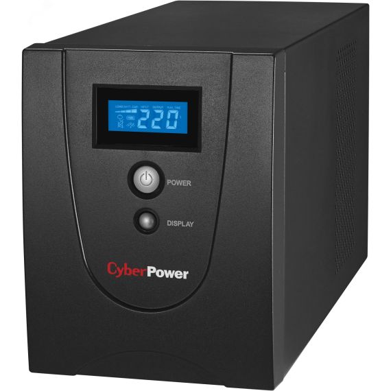Источник бесперебойного питания VALUE 2200E Line-Interactive 2200VA/1320W USBиSerial RJ11/RJ45 4 Schuko розетки Cyberpower VALUE 2200ELCD