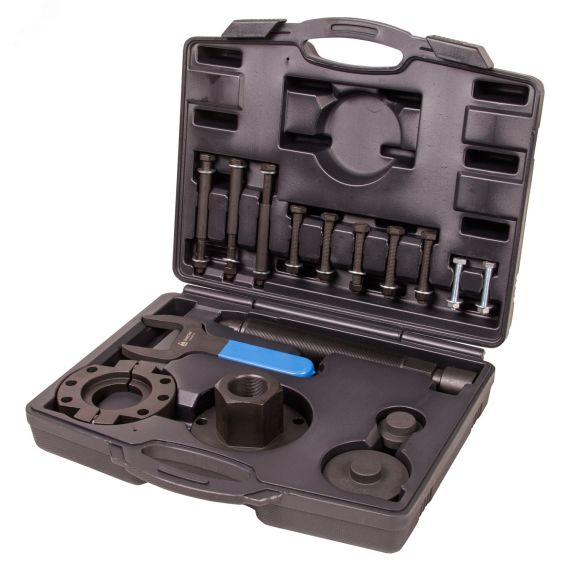 Набор оправок для монтажа и демонтажа ступичных подшипников FORD кейс 17 предметов Мастак 100-30017C