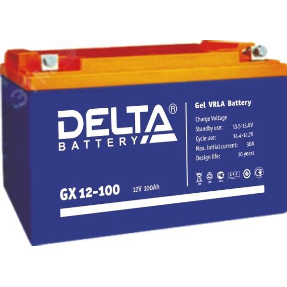 Аккумулятор GX 12В 100Ач Delta GX 12-100