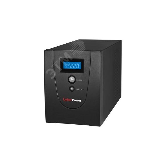 Источник бесперебойного питания VALUE 2200E Line-Interactive 2200VA/1320W USBиSerial RJ11/RJ45 4 Schuko розетки Cyberpower VALUE 2200ELCD