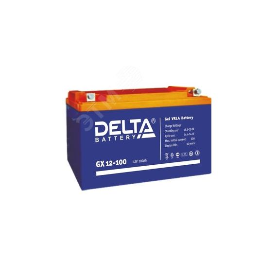 Аккумулятор GX 12В 100Ач Delta GX 12-100