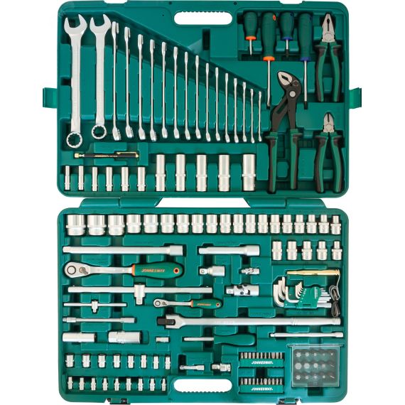 Набор инструмента универсальный 1/4'', 1/2''DR, 142 предмета Jonnesway S04H524142S