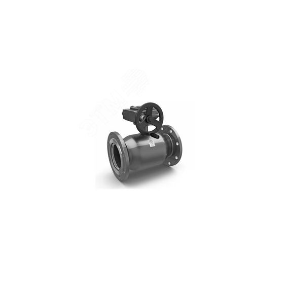 Кран шаровой стальной цельносварной фланцевый полнопроходной DN125 PN25 с редуктором LD КШ.Ц.Ф.Р.125.025.П/П.02