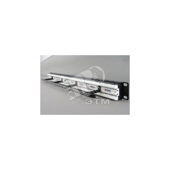 Патч-панель высокой плотности 19 1U 48 портов RJ-45 категория 6 Dual IDC Hyperline 38970