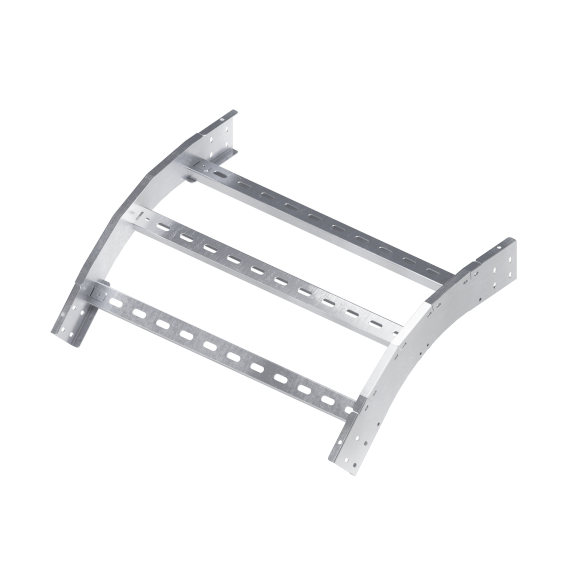 Угол вертикальный внешний 45 градусов 150х450, R600, 1,5 мм, нержавеющая сталь AISI 304