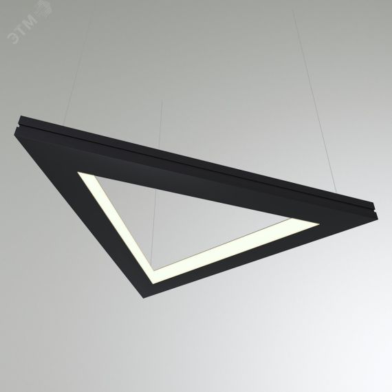 Светильник светодиодный RVE-PLS5070-TRIO-IN-618-P (Треугольник внутрь 618x537x50мм сег. 618мм 50x70мм 35Вт подвесной 4000K Анод) RVElektro RVE00000701