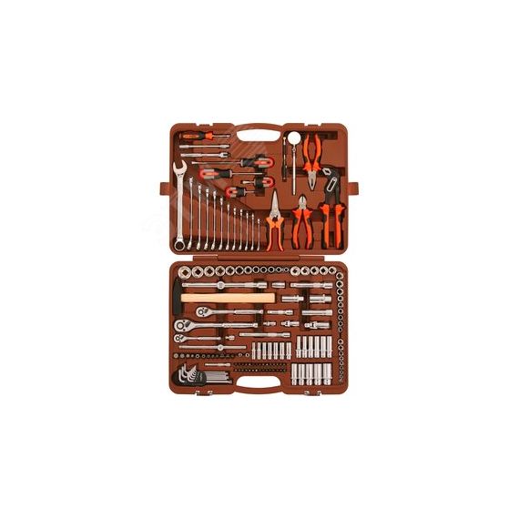 Набор инструмента универсальный 18 1/4'', 3/8'' и 1/2''DR, 150 предметов Ombra OMT150S