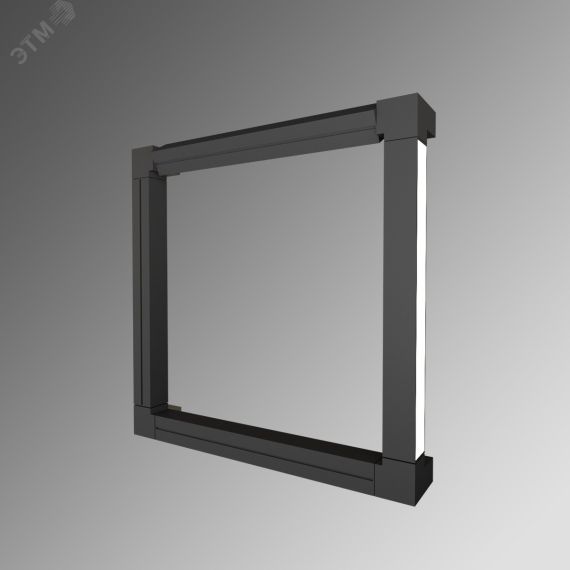 Светодиодный светильник RVE-PLS5050-COMPOSITION-KUAD-1000-N (Бра квадрат 1000х1000х100мм 50х50мм 84Вт Накладной 4000K черный) RVElektro RVE00003338