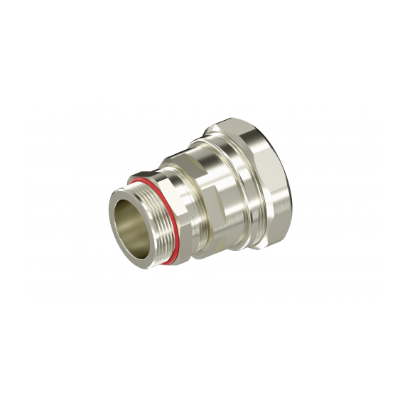 Взрывозащищенный кабельный ввод ANP под небронированный кабель в металлорукаве M40х1,5 D21-30мм, Dn40мм. Нержавеющая сталь AISI316L. IP66/68