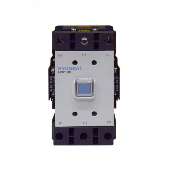 Магнитный контактор HGC115 22NS F220 115А 60 квт при АС3 (380-440В) напряжение катушки 100-240В АC 110-220 DC 2НО+2НЗ Hyundai 13.01.01.000559