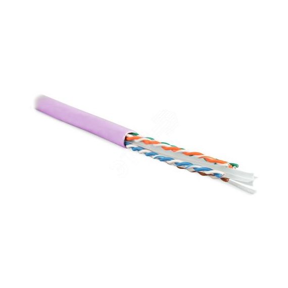 Кабель UUTP4-C6-S23-IN-LSZH-PK-305 (305 м)витая пара U/UTPкат.6 4 пары (23 AWG) Hyperline 444306
