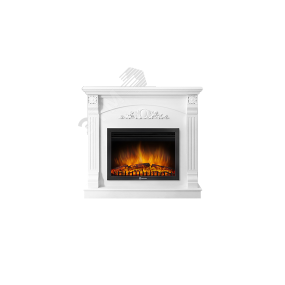 Портал для камина Barocco 25 шпон белый Firelight Barocco 25 W