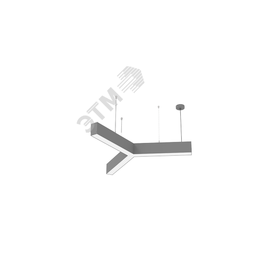 Светильник светодиодный ДСО-45Вт 4000К X-Line Y-образный алюминий Вартон V1-R0-0Y823-02OP0-4004540