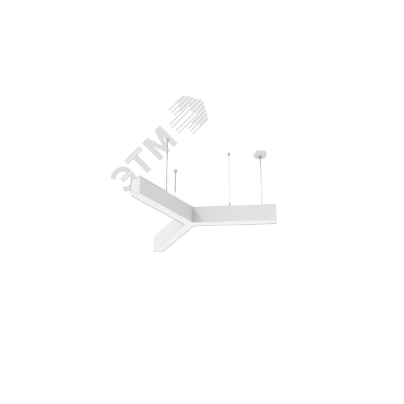 Светильник светодиодный ДСО-45Вт 4000К X-Line Y-образный белый Вартон V1-R0-1Y823-02OP0-4004540