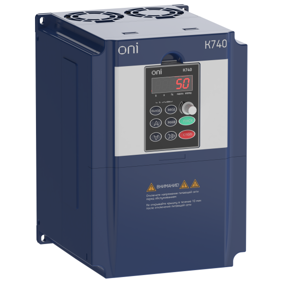 Преобразователь частоты K740 380В 3Ф1,5кВт 3,7А встроенный тормоз Энкодер ONI