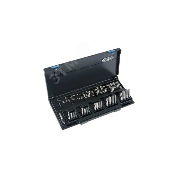 Набор для восстановления резьбы VC381 М5-М12 75 предметов V-Coil Rapid Voelkel V04381
