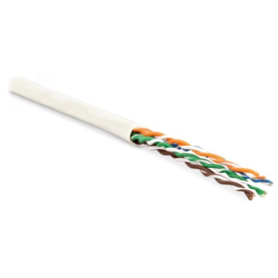 Кабель витая пара UUTP4-C5E-P24-IN-LSZH-WH-305 (305 м) неэкран U/UTP Hyperline UUTP4-C5E-P24-IN-LSZH-W