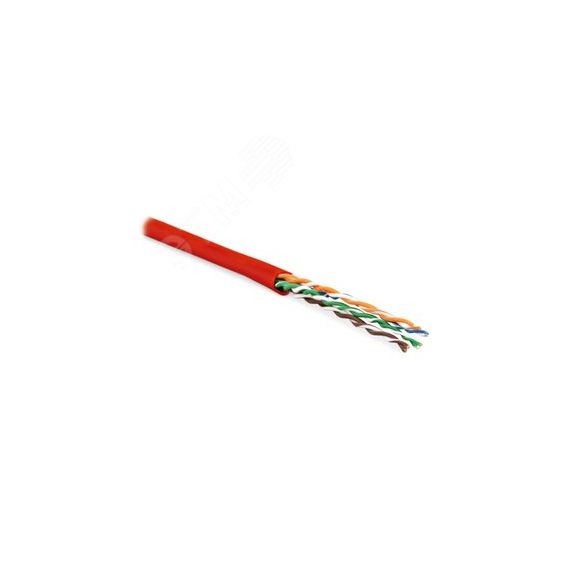 Кабель витая пара UUTP4-C5E-P24-IN-LSZH-RD-305 (305 м) неэкран U/UTP Hyperline UUTP4-C5E-P24-IN-LSZH-R