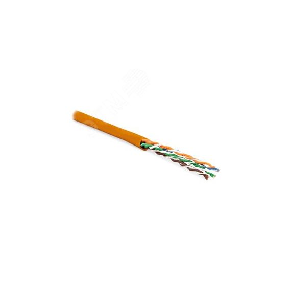Кабель витая пара UUTP4-C5E-P24-IN-LSZH-OR-305 (305 м) неэкран U/UTP Hyperline UUTP4-C5E-P24-IN-LSZH-O