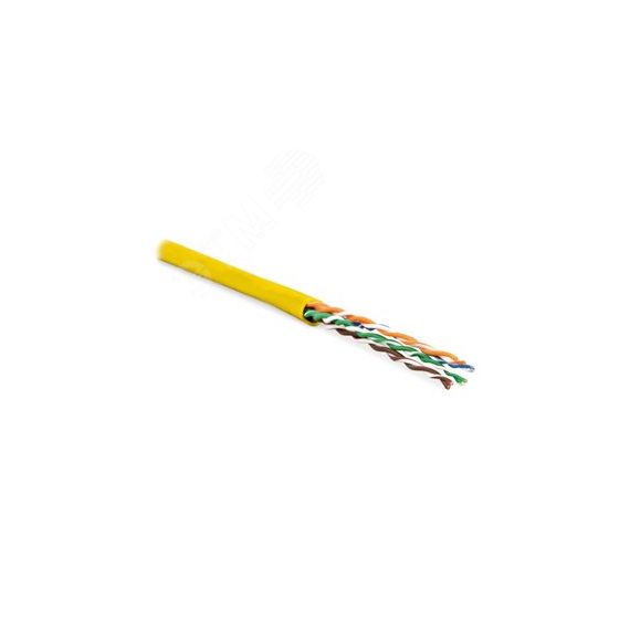 Кабель витая пара UUTP4-C5E-P24-IN-LSZH-YL-305 (305 м) неэкран U/UTP Hyperline UUTP4-C5E-P24-IN-LSZH-Y