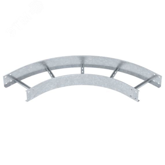 Угловая секция 90° лестничного лотка 110х300 мм R=500 мм OBO Bettermann LB 90 1130 R5 FT