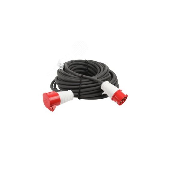 Удлинитель силовой IND380-U-1e-5x4-30m-IP44 на 380В в бухте 1 розетка CEE 5P 30м КГ 5х4 32A IP44 ЭРА Б0057299