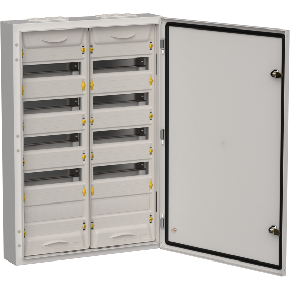 TITAN 5 Корпус металлический ЩРн-120 (2х60) 835х570х140мм IP54 серый (одна дверь) IEK