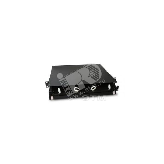 Патч-панель 19 универсальная пустой корпус 1U 1 выдвижной лоток drawer 1U 3 слота Hyperline 47739