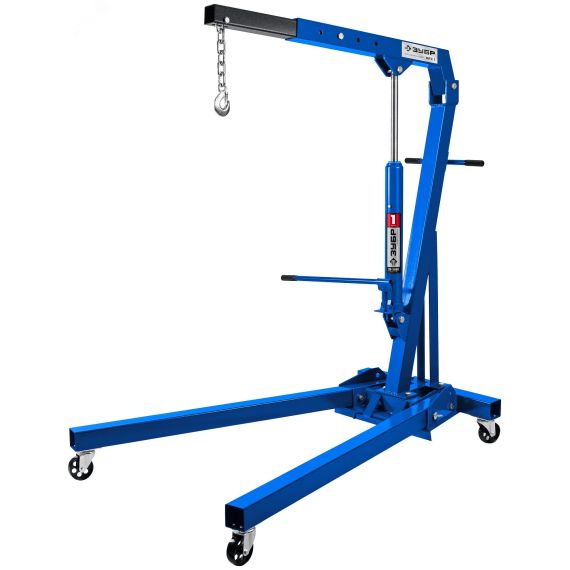 Кран складной гидравлический КГС-1, 1 т, 25 - 2060 мм, Профессионал ЗУБР 43011-1