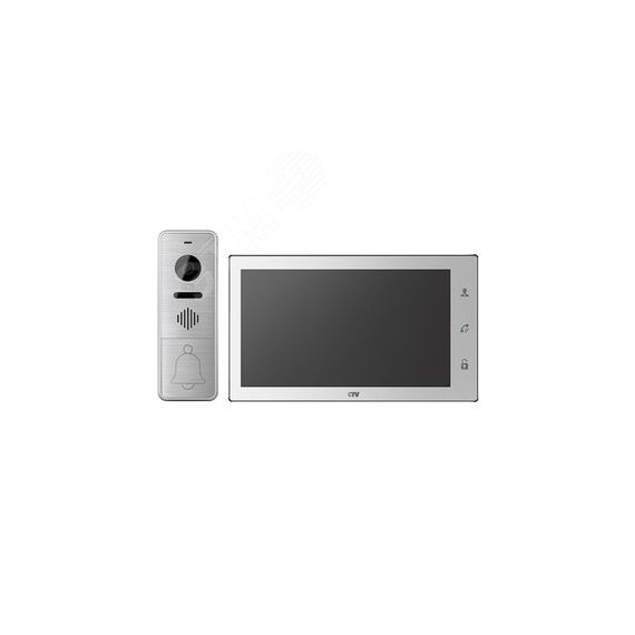Комплект видеодомофона (вызывная панель -D400FHD и монитор -M4706AHD) CTV CTV-DP4706AHD W (белый)