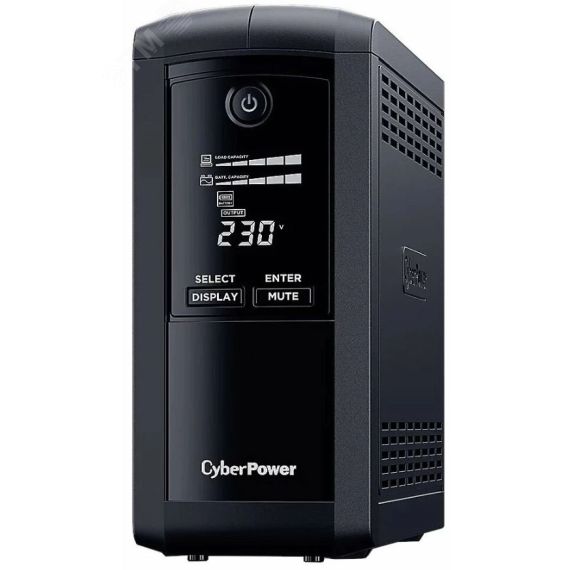 Источник бесперебойного питания line-interactive Value PRO 1200Ва/720Вт фазы 1/1 4 мин Tower IEC C13 USB Cyberpower VP1200EILCD