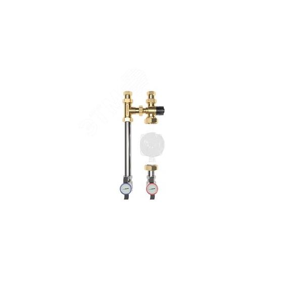 Группа насосная NGSS-20CTS 3/4' прямая, термостатический смеситель KVs 2.5, 35-60 град. Gidruss NG 20A20 22