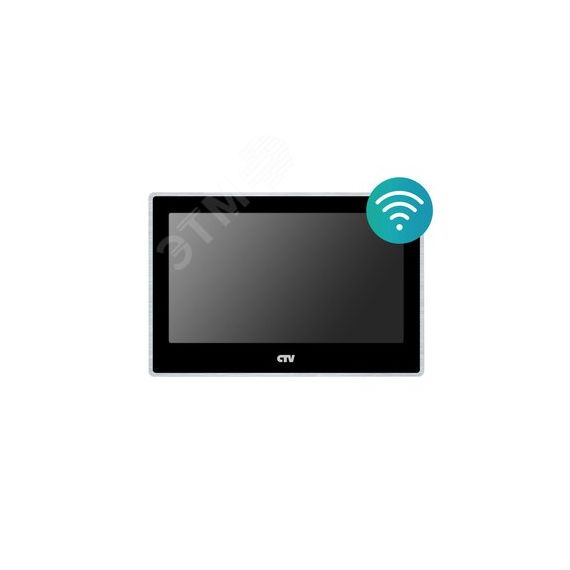 Монитор домофона цветной сенсорным 7'' дисплеем Touch Screen CTV CTV-M5702 B (чёрный)