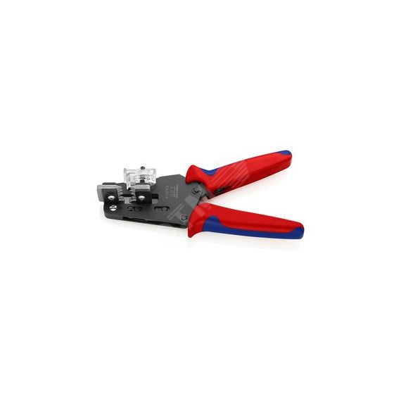 Стриппер прецизионный со сменными фасонными ножами для ПТФЭ силикона Radox KapTon зачистка 4 6 10мм (AWG 11-7) L=195мм 2-компонентные рукоятки Knipex KN-121212