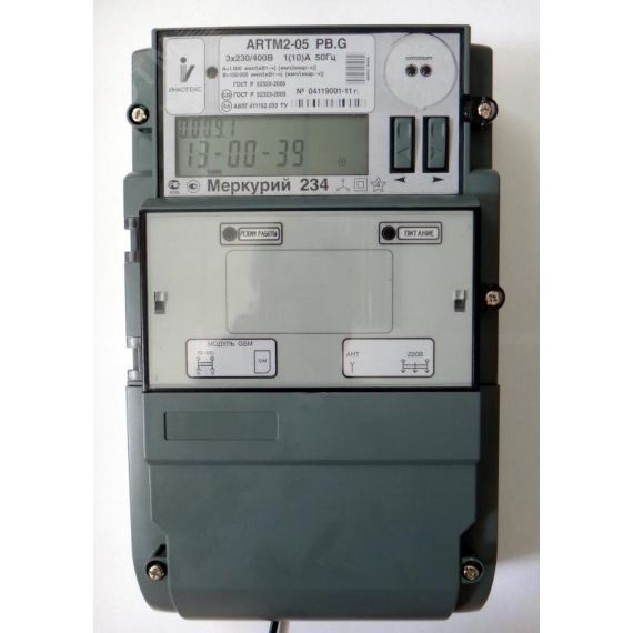 Счетчик электроэнергии Меркурий 234 ARTMX2-02 PBR.G 2 тарифа МСК ИНКОТЕКС М0000067012