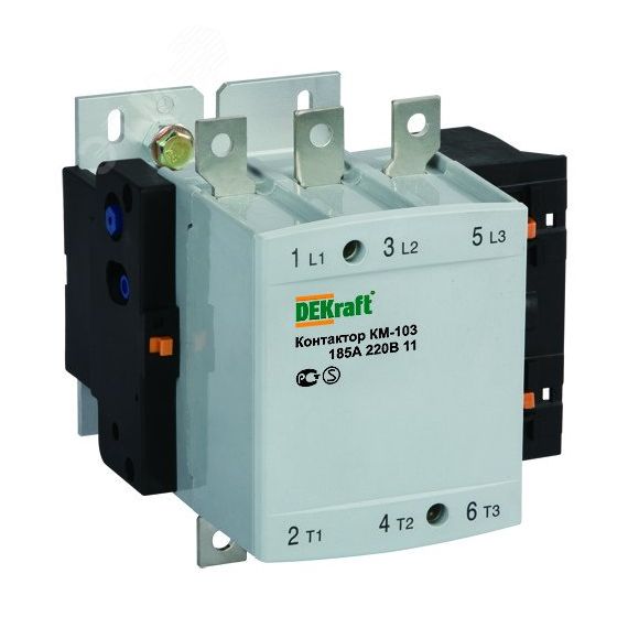 Контактор КМ-103, 185А, 400В, AC3 SE (Dekraft) 22155DEK