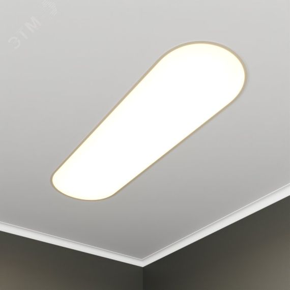 Светильник светодиодный RVE-LBX-LARGO-W-2630-V (Овал 2630х380х100мм 141Вт встраиваемый 4000K Белый) RVElektro RVE00003059