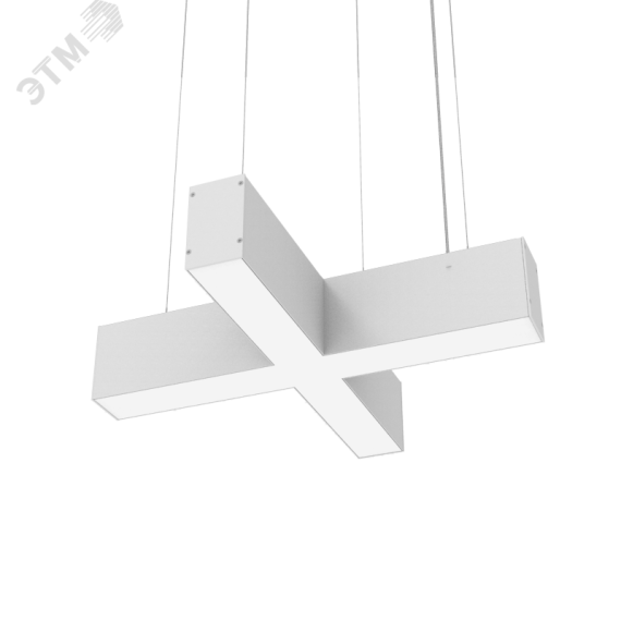 Светильник светодиодный ДСО-30Вт 3000К X-Line X-образный белый Вартон V1-R0-1XX23-02OP0-4003030