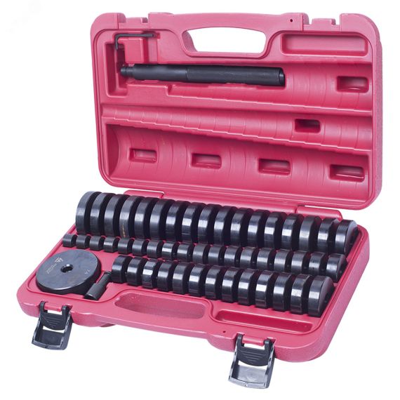 Набор оправок для монтажа и демонтажа подшипников 18-74 мм кейс 49 предметов Мастак 100-20049C