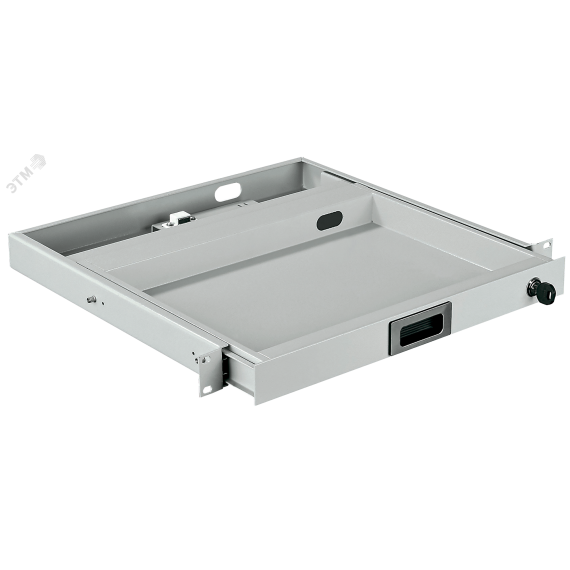 Полка выдвижная клавиатурная 19д 1U 400мм серая by ZPAS ITK ZP-SS35-K-1U-45