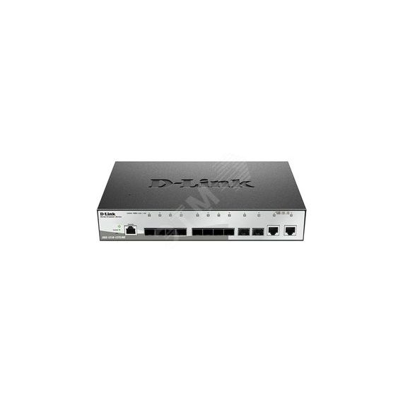 Коммутатор управляемый L2 10 портов 1000 Мб/с SFP, 2х10/100/1000 Мб/с D-Link DGS-1210-12TS/ME/B1A