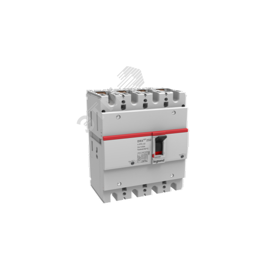 Автоматический выключатель DRX 250 HP TM Рег 4П 16A 25кА LEGRAND 669020