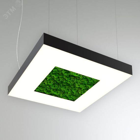 Светильник светодиодный RVE-LBX-MOSS-CUBO-900-P (квадрат с отв со мхом 900x900x100мм 85Вт 4000К белый ) RVElektro RVE00000617