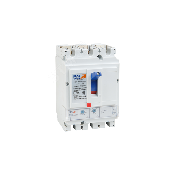 Выключатель автоматический OptiMat D250L-TM200-УХЛ3 КЭАЗ 291420
