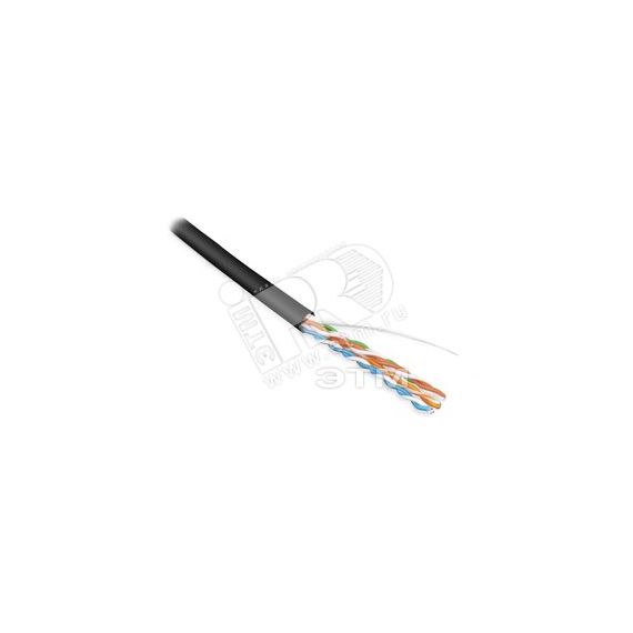 Кабель витая пара. неэкранированная U/UTP. категория 5e. 4 пары (24 AWG). одножильный (solid). LSZH нг(С)-HF. -20C – +75C. желтый (305 м) Hyperline 257786