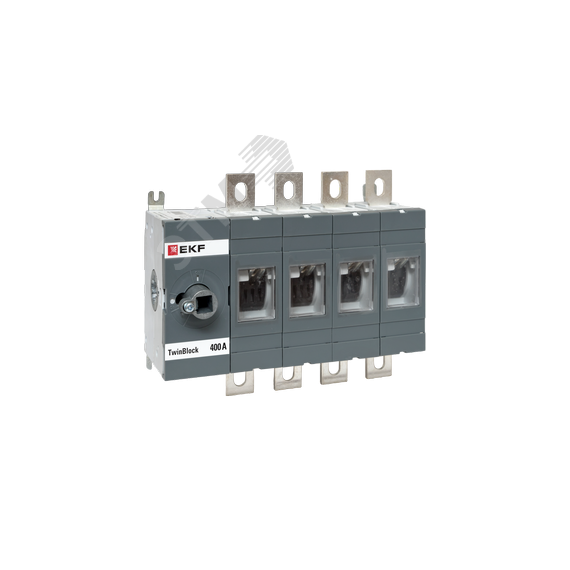 Рубильник 400A 4P без рукоятки управления TwinBlock EKF EKF tb-s-400-4p