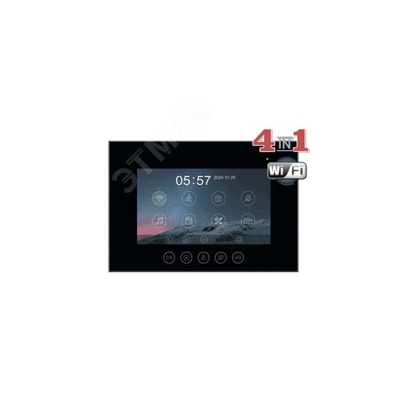 Монитор цветного видеодомофона Tantos Marilyn HD Wi-Fi s (black) VZ