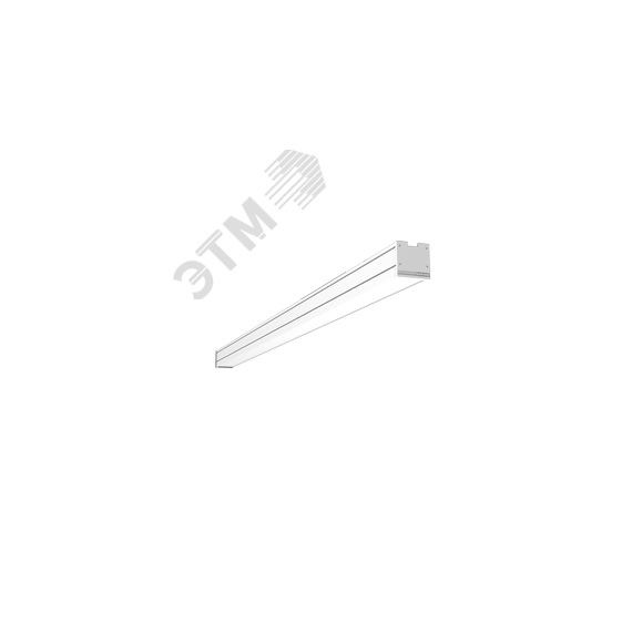 Светильник светодиодный Mercury Pro накладной 67 Вт 4000 К 2002х65х65 мм IP54 RAL9003 белый муар с рассеивателем опал Вартон V1-R0-00259-20000-5406740