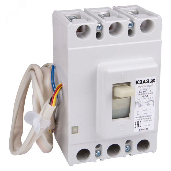 Выключатель автоматический ВА04-36-341830-250А-1500-690АС-НР24АС/DC-ПЭ230АС-УХЛ3- КЭАЗ 272711